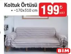 KOLTUK ÖRTÜSÜ 170X310 CM